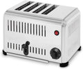 Tostadora El¨¦ctrica 4 Rebanadas 2300W Inoxidable con Temporizador
