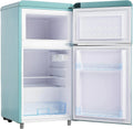 Nevera retro 72L con congelador 21L, luz LED, eficiencia energ¨¦tica E, azul