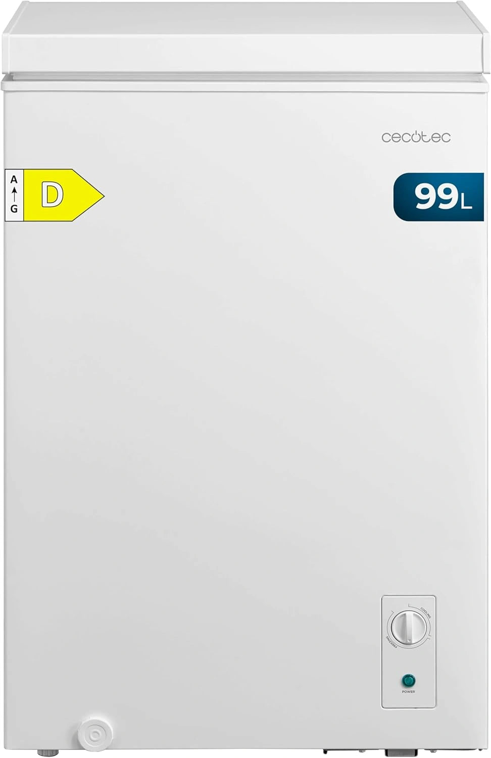 Congelador Horizontal Cecotec 99L Bolero Blanco con Cesta, Control LED, Doble Funci¨®n, Puerta ZeroG, Congelaci¨®n R¨¢pida