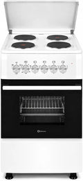 Cocina El¨¦ctrica Solthermic F5S04E3W 50 cm 4 Placas Horno Multifunci¨®n 60L