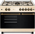 Cocina de Gas SOLTHERMIC Estilo R¨²stico Crema, 5 Quemadores, Horno 64L