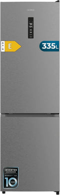 Cecotec Frigor¨ªfico Combi 335L No Frost Inoxidable con Compresor Inverter y Caj¨®n de Humedad