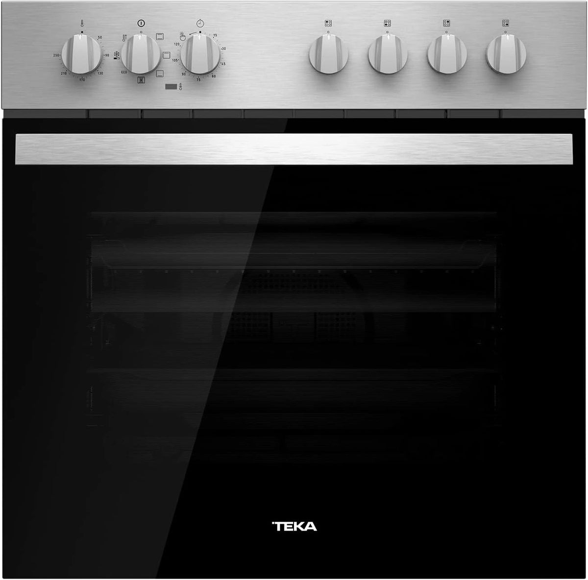 Horno Multifunci¨®n Teka 60 cm con Hidrolimpieza ECO, 8 Modos de Cocci¨®n, Gu¨ªa Plus Extensible, Bandeja y Parrilla, Clase Energ¨¦tica A+, Modelo HBE 615 ME
