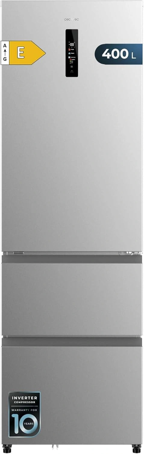 Frigor¨ªfico Cecotec Bolero Coolmarket Combi 400L No Frost Inox