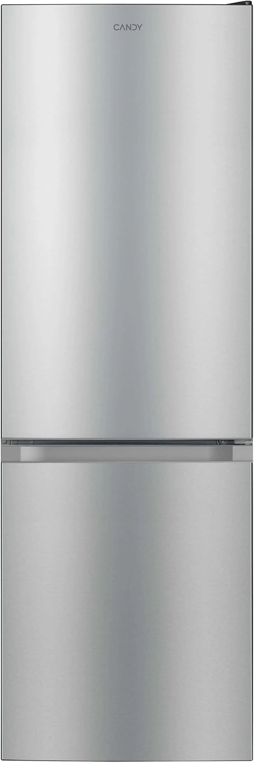 Frigor¨ªfico Combi CANDY 262L, 4 Estantes, Iluminaci¨®n LED, Puertas Reversibles, Acero Inoxidable