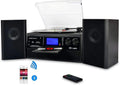Reproductor de Vinilos y Medios DIGITNOW! con Bluetooth, USB y Altavoces