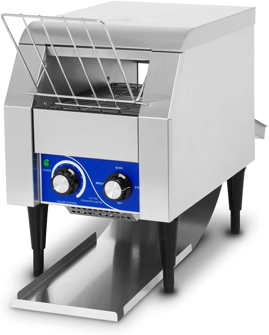 Tostador de Cinta Transportadora VERTES, Acero Inoxidable, 1340W, Ideal para Pan y Hamburguesas