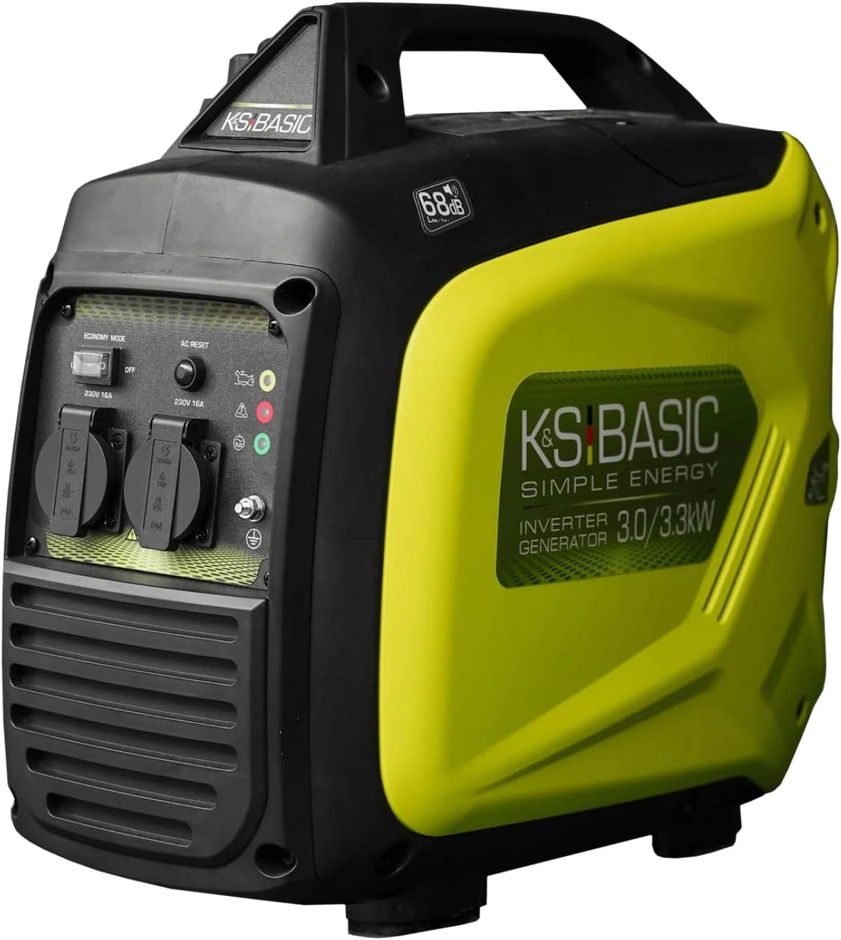 Generador Inverter Silencioso 3000W K&S BASIC, Port¨¢til y Ligero, 100% Cobre, Salidas USB/AC/DC, Ideal para Camping