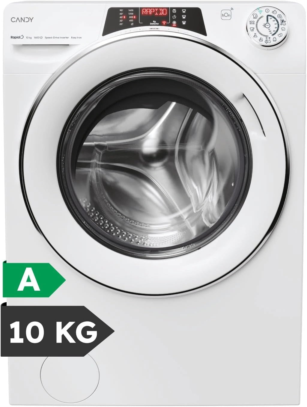 Lavadora Candy RapidO 10 KG 1600 RPM, Wi-Fi, 16 Programas, Motor Inverter, Funci¨®n Vapor