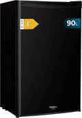 Mini Nevera Retro Cecotec Bolero Coolmarket TT Origin 90 Negro, 91L, Bajo Consumo, Temperatura Ajustable