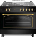 Cocina R¨²stica Negra Solthermic 90cm, 5 Fuegos con Horno 115L, Gas Butano/Ciudad