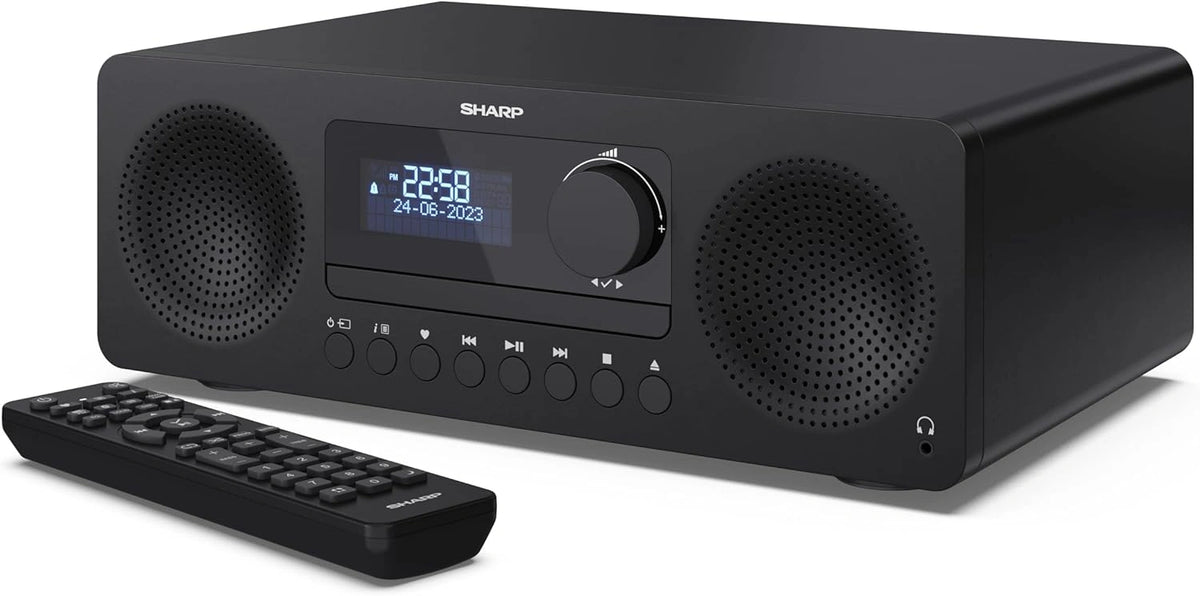 Sistema de Sonido SHARP XL-B720D con Radio DAB+, FM, Bluetooth, USB, Auriculares y 60W - Negro