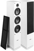 Fenton SHF80W Altavoces HiFi 500W - Sistema de Sonido de 3 V¨ªas con Dise?o Moderno - Perfectos para M¨²sica, Cine y Gaming - Color Blanco