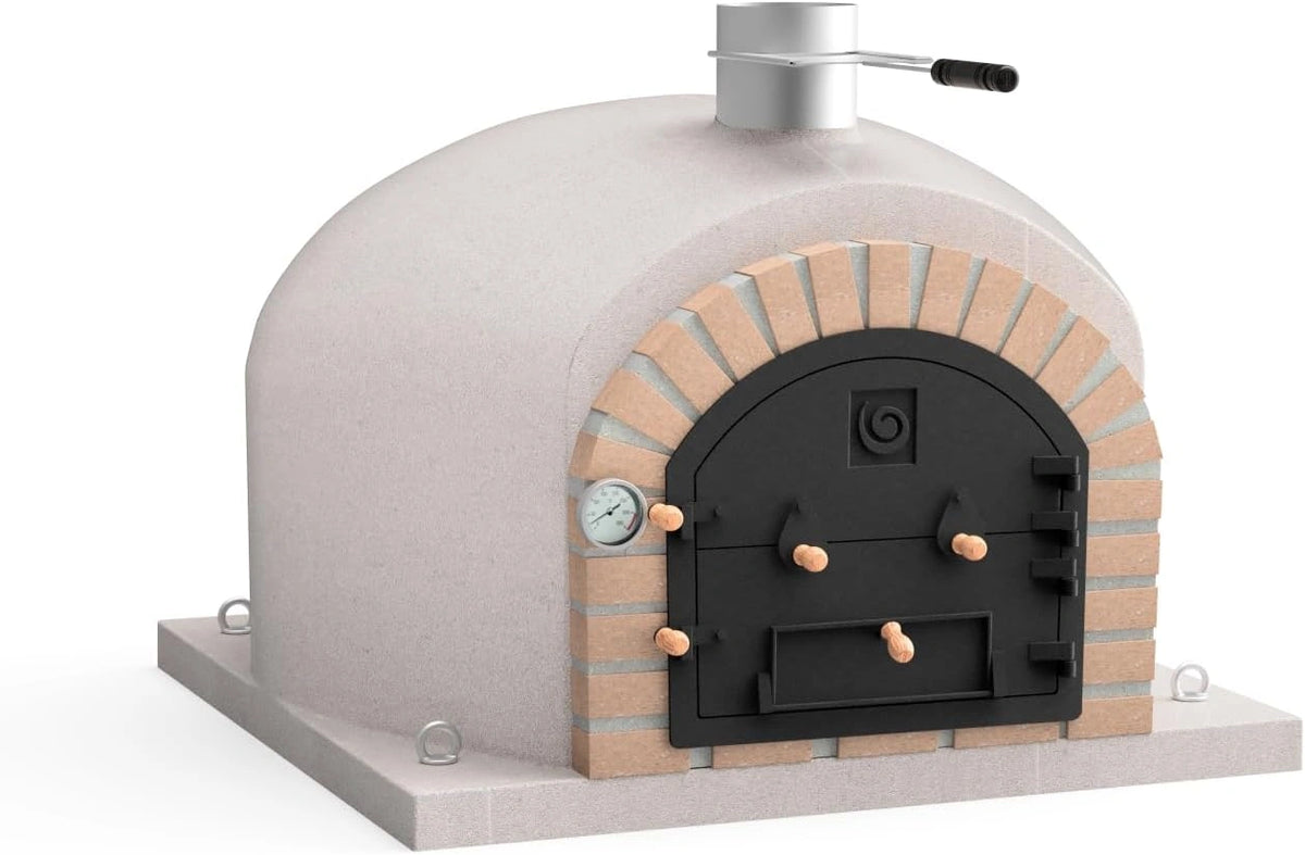 Horno de Le?a de Exterior MOVELAR VESUVIUS Blanco, Tradicional y Aislado