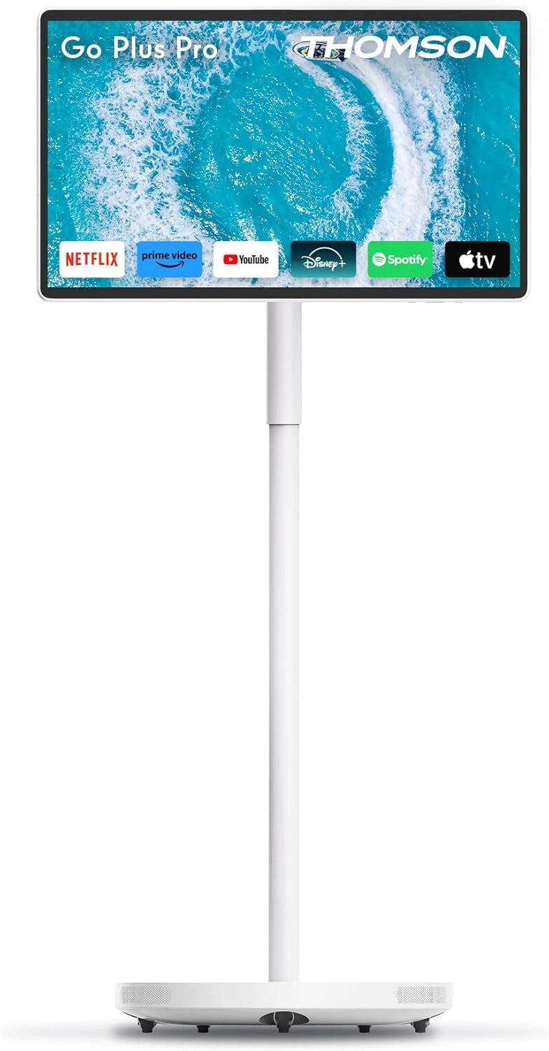 Televisor Inteligente THOMSON Go Plus Pro 27'' 4K UHD con Android, Control de Voz y Bater¨ªa de Larga Duraci¨®n