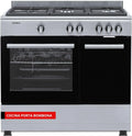 Cocina de Gas Butano 5 Quemadores Corber¨® con Horno 60L y Funci¨®n Wok