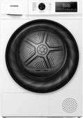 Secadora de Bomba de Calor Hyundai 9kg Carga Frontal Blanca, 650W, 15 Programas, Antiarrugas, Tambor Waterdrop, LED, Clase D