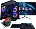 PC Gaming Completo NitroPC Ryzen 5 5500, RTX 5060, 16GB RAM, 1TB SSD, Windows 11 Pro, WiFi, Monitor 24", Perif¨¦ricos, Negro