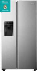 Hisense Frigor¨ªfico Americano Inverter No Frost 489L con Dispensador de Agua y Hielo, Acero Inoxidable