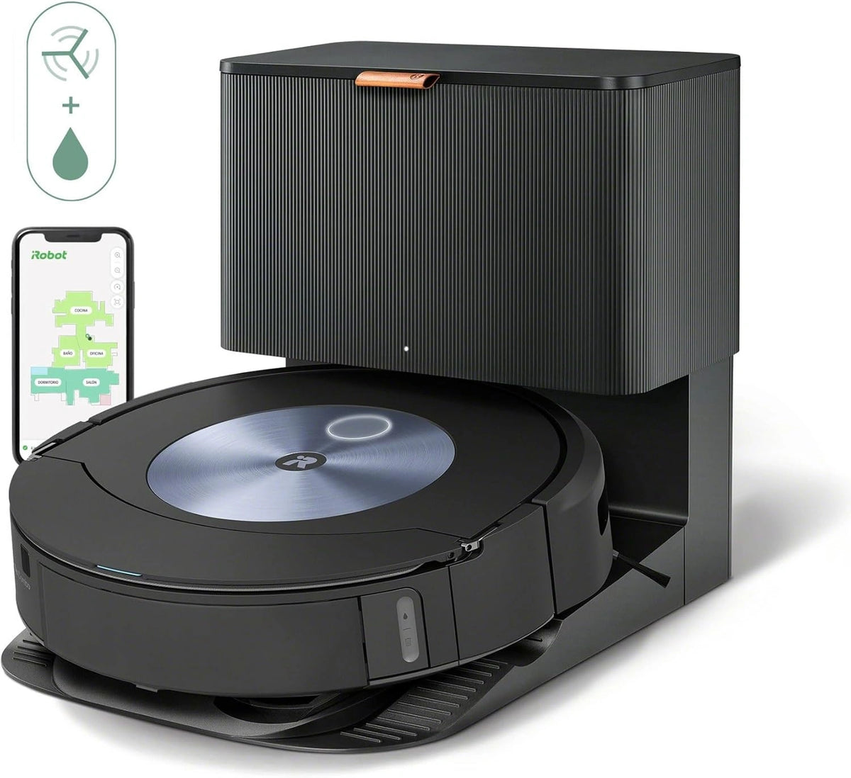 Aspiradora Robot iRobot Roomba Combo j7+ Autom¨¢tica con Wi-Fi y Autovaciado