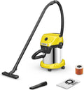 Aspirador Multiuso K?rcher WD 3 S, 1000W, Dep¨®sito Inoxidable 17L, Funci¨®n Soplo
