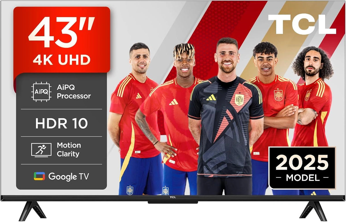 TCL Smart TV 43'' 4K LED, HDR, Dolby Audio, Google TV y Asistentes