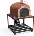 MOVELAR - Horno de Le?a Exterior GRAN CANARIA Negro 100x100x170 cm - Tradicional, Aislante, Ideal para Pan y Pizza