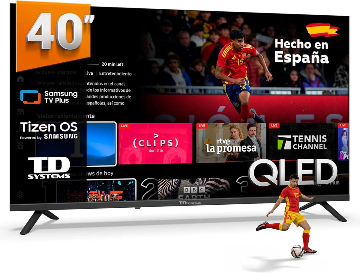 Smart TV 40'' QLED Full HD con Tizen 8.0 y HDR10