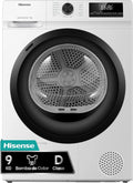 Hisense Secadora Bomba de Calor 9 Kg, Clase D, Secado R¨¢pido, Blanco