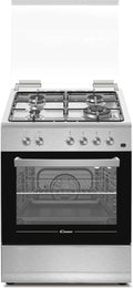 Cocina Gas Candy 4 Quemadores con Horno 55L, Inoxidable, Clase A