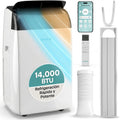 Aire Acondicionado Port¨¢til 14,000 BTU con WiFi, Climatizador 4 en 1, Control por App, Unidad Silenciosa