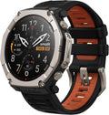 Reloj Inteligente Amazfit T-Rex Ultra 2 para Exterior, GPS Dual, Caja de Titanio 51 mm, Pantalla AMOLED de 1,5" con Cristal de Zafiro, Linterna, Autonom¨ªa de 30 D¨ªas, Mapas sin Conexi¨®n, 10 ATM Impermeable