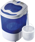 Mini lavadora port¨¢til con centrifugado para camping, 3 kg de capacidad, carga superior, eficiente en agua y energ¨ªa