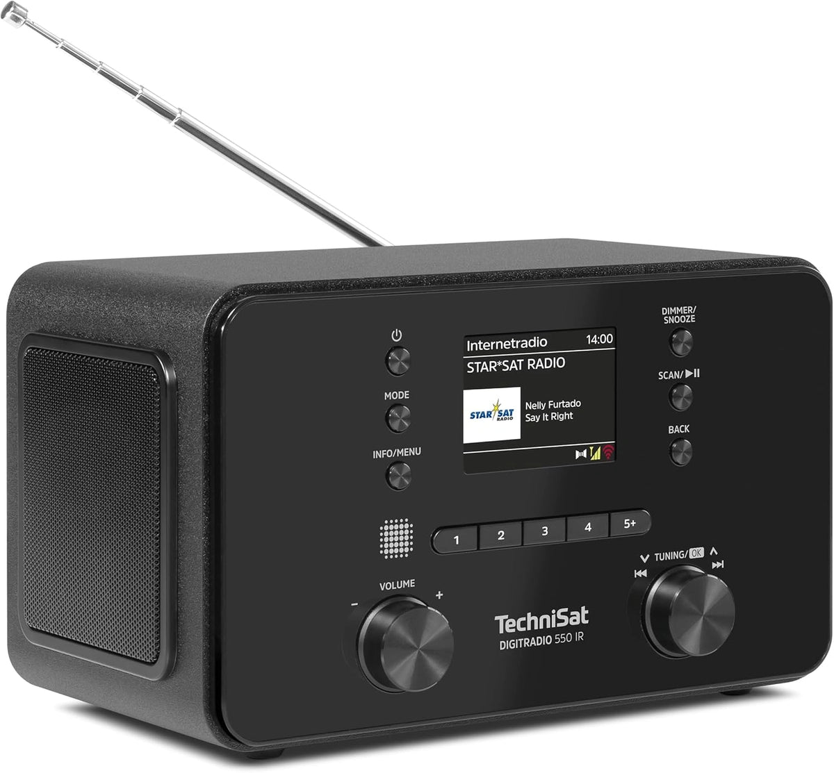 Radio Est¨¦reo TechniSat DIGITRADIO 550 IR con Dab+, FM y Conectividad Bluetooth