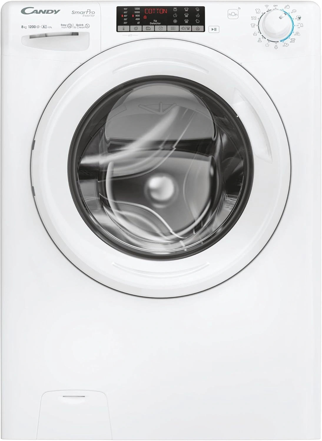 Lavadora Carga Frontal Candy 8 kg, Smart Pro, 16 Programas, Inverter, Blanca