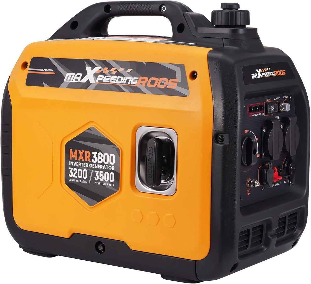 Generador Inverter 3500W Port¨¢til Gasolina con Modo Eco y Salida USB