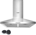 Campana Extractora 60 cm Acero Inoxidable con LED y Filtros de Carb¨®n