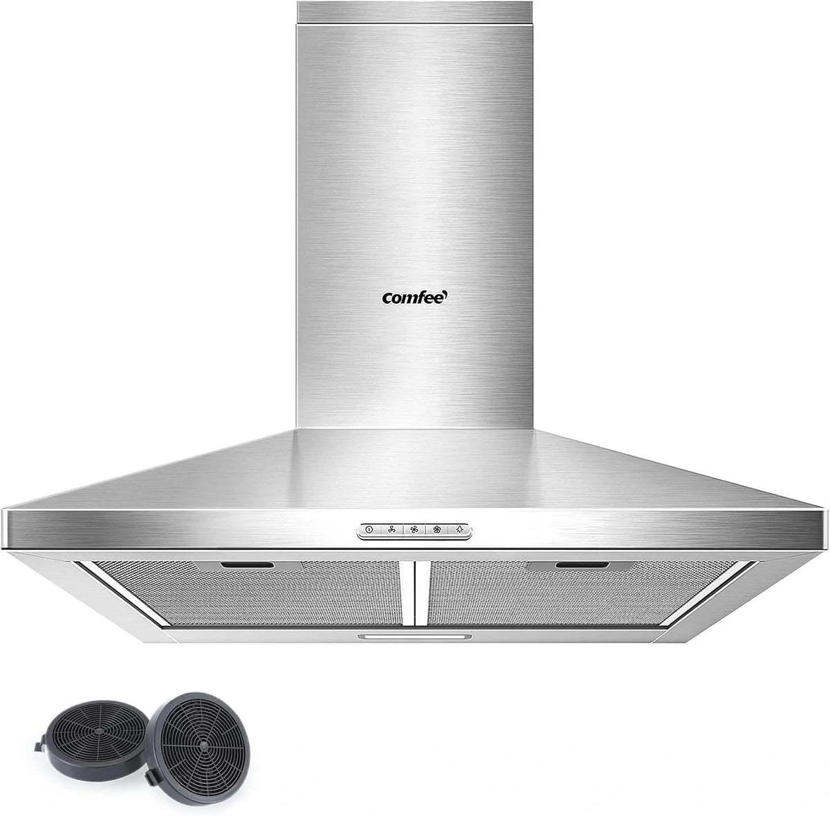 Campana Extractora 60 cm Acero Inoxidable con LED y Filtros de Carb¨®n
