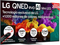Televisor LG 75QNED86B6B 75" 4K QNED MiniLED, Smart TV Antirreflejos, WebOS 26, Procesador AI Gen3, VRR 144Hz, Dolby Vision y Audio Avanzado, Compatible con Alexa y Google Assistant, Color Negro