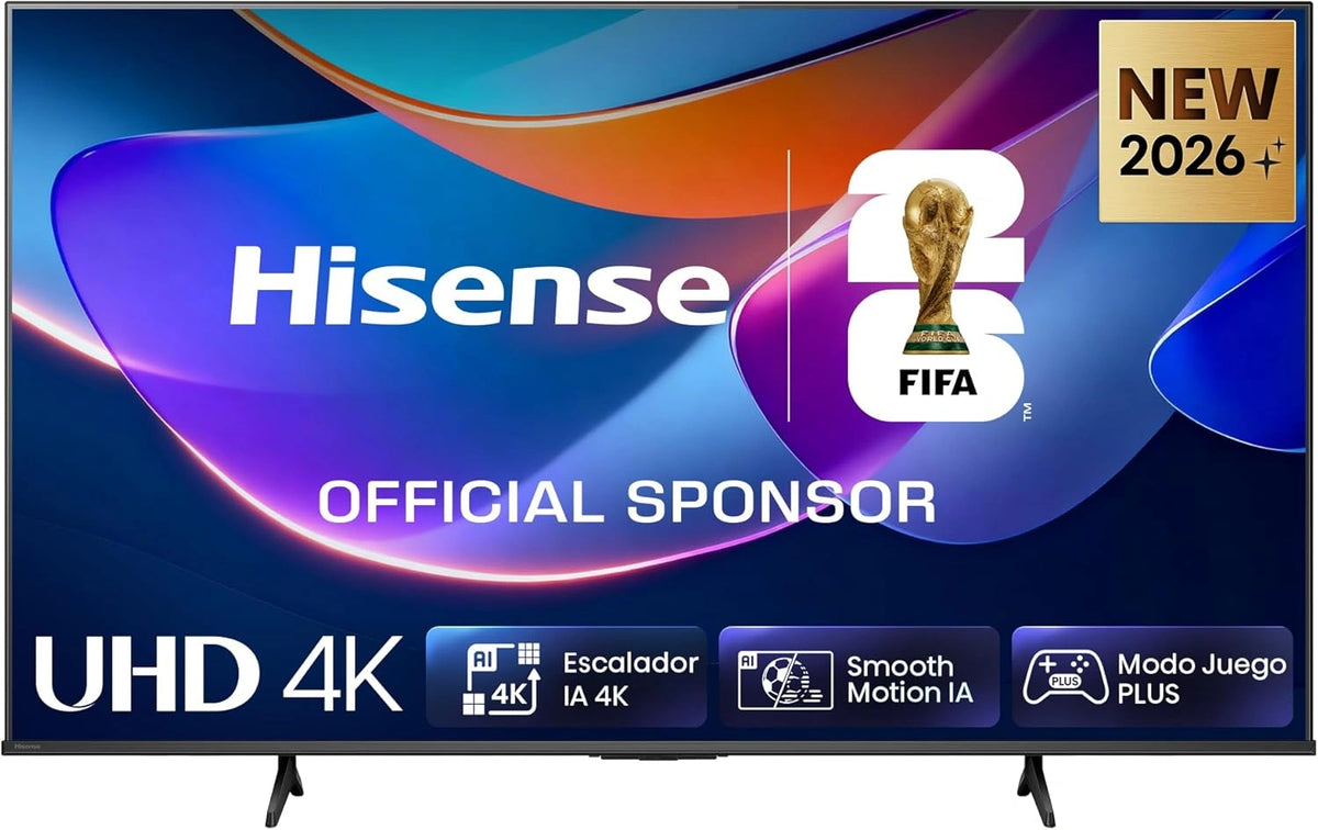 Hisense 50A6S - Televisor 50" UHD 4K Smart, IA 4K, Motion Suave, Modo Juego Plus, Dolby Vision, Voz, Modo Cineasta, Airplay