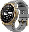 Amazfit T-Rex 3 Pro Reloj Deportivo Hombre, AMOLED Zafiro, Titanio, GPS Dual, Mapas Offline, Linterna, Android iPhone