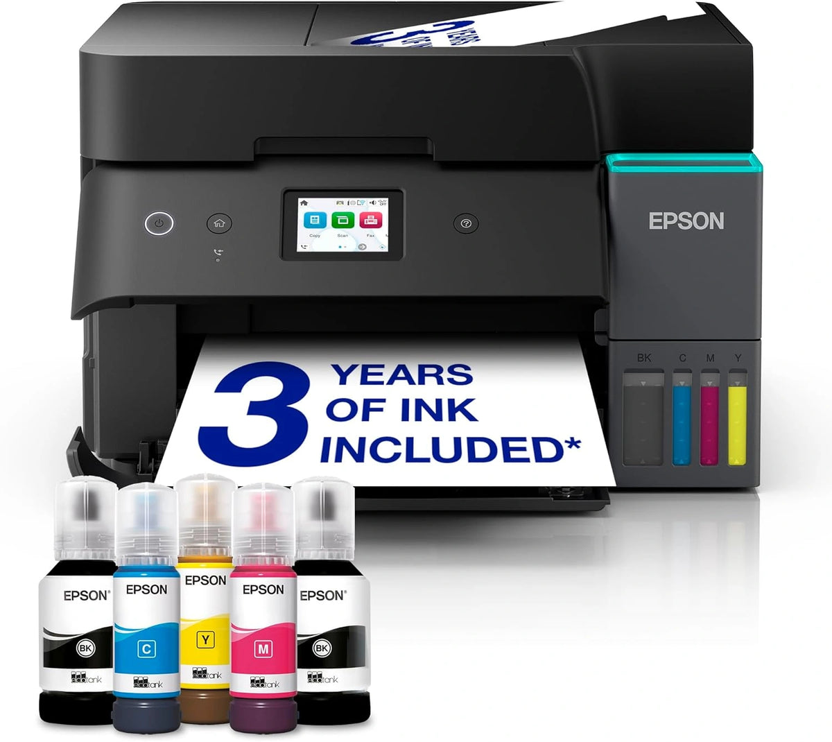 Epson EcoTank ET-4955 A4 - Impresora Multifunci¨®n con Dep¨®sito de Tinta, Wi-Fi, Hasta 3 A?os de Tinta, Negro