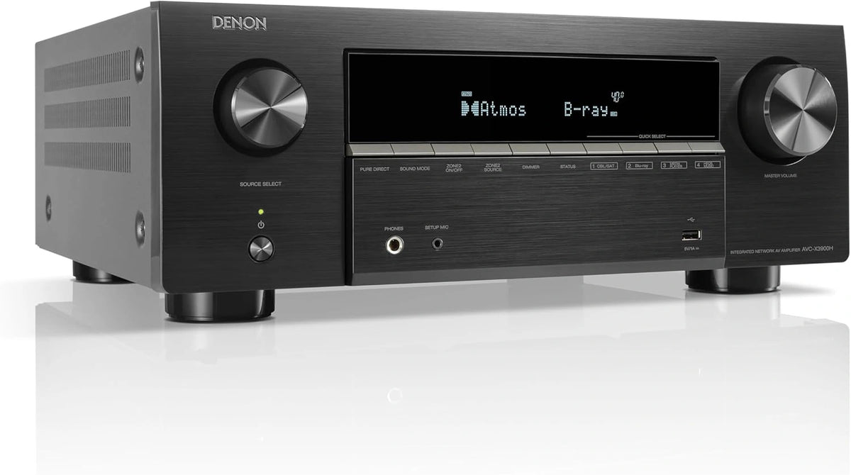Receptor AV Denon AVC-X3900H 9.4 Canales 8K con Dolby Atmos y M¨¢s, Negro
