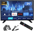 Televisor Inteligente de 24'' con Bluetooth y Control por Voz - Full HD 1920x1080 para Caravanas y Cocinas