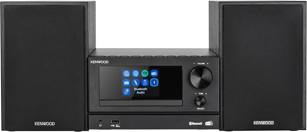 Kenwood M-7000S-B Microcadena Negra Bluetooth USB CD Radio DAB+ FM