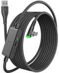 Cable USB-C a USB 3.0 de 5m para Auriculares VR, Compatible con Meta Oculus Quest y Pico, Alta Velocidad de Transferencia