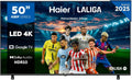 Haier Smart TV 50'' 4K UHD Google TV con HDR10 y Dolby Audio