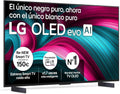 Televisor OLED 42'' LG 4K, Smart TV AI con WebOS, Dolby Vision, Atmos, AMD FreeSync, Compatible con Alexa y Google