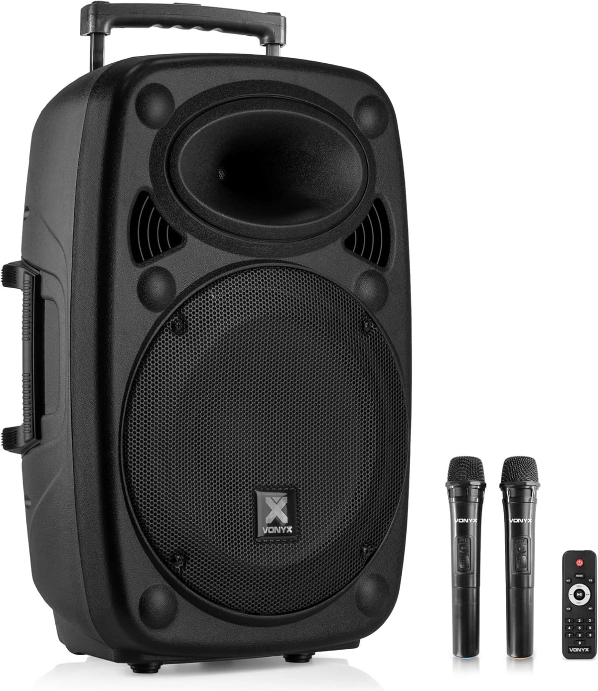 Altavoz Bluetooth Vonyx Verve46 1000W con Karaoke y Subwoofer de 15 pulgadas
