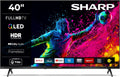 Televisor Sharp QLED 40'' Smart TV con TiVo, HDR y Full HD, Sintonizador Triple